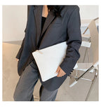 Pochette femme en cuir brillant A / 33x24cm-B / 33x24cm-C / 33x24cm-D / 33x24cm-E / 33x24cm-F / 33x24cm-G / 33x24cm-H / 33x24cm-ShopGET® 