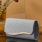 Pochette femme luxe de soirée Blanc-Dorée-Noir-Argent-ShopGET® 