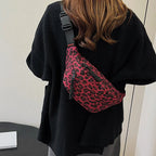 Sac banane léopard rose