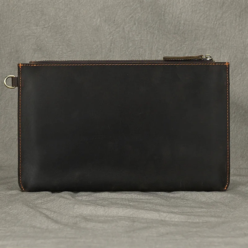 Pochette homme vintage cuir marron A-B-C-ShopGET® 