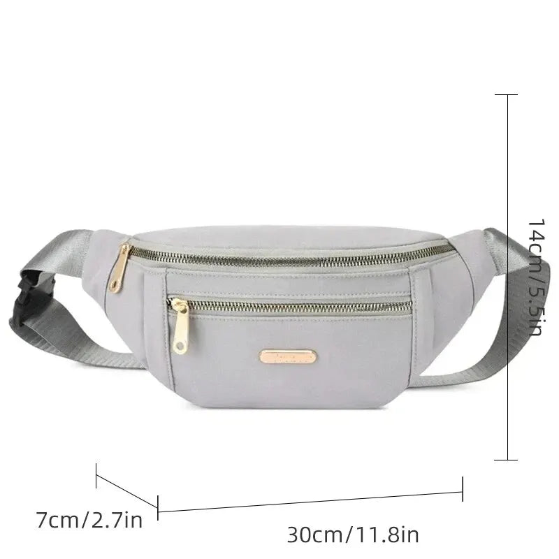 Sac banane femme dorée en tissu - ShopGET®