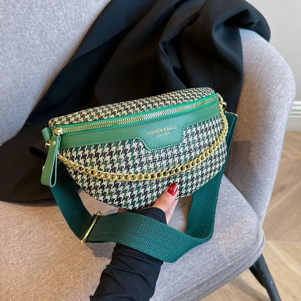 sac banane femme tendance grand capacité à chaine