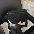 Sac banane velours moumoute de luxe