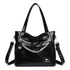 Sac cabas noir Leather kangourou à bandoulière Kaki-Gris-Noir-Bleu-Vert-Gris SB-Burgundy-Noir SB-Burgundy SB-Beige-Marron-ShopGET® 