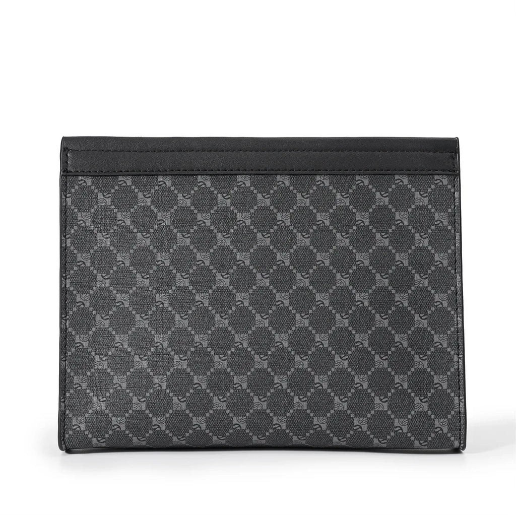 Pochette homme vintage cuir simple Noir / 26 x 5 x 19cm-ShopGET® 