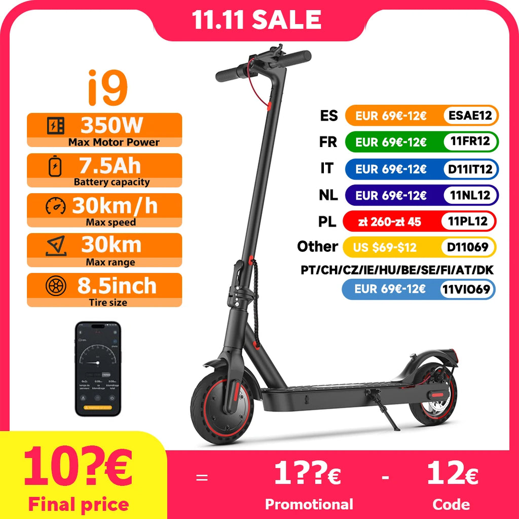 Trottinette électrique adulte i9 pro