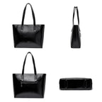 Sac cabas noir business klarina Noir-Jaune-Gris-Apricot-Kaki A-Kaki B-ShopGET® 