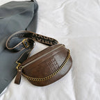 Sac banane femme chic solide avec chaine