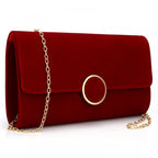 Pochette femme Bordeau Noir / 23 cm x 13 cm-Rouge / 23 cm x 13 cm-ShopGET® 