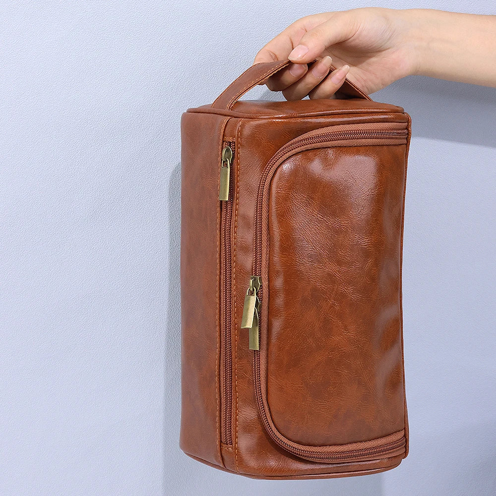Trousse de toilette homme cuir vintage - ShopGET®