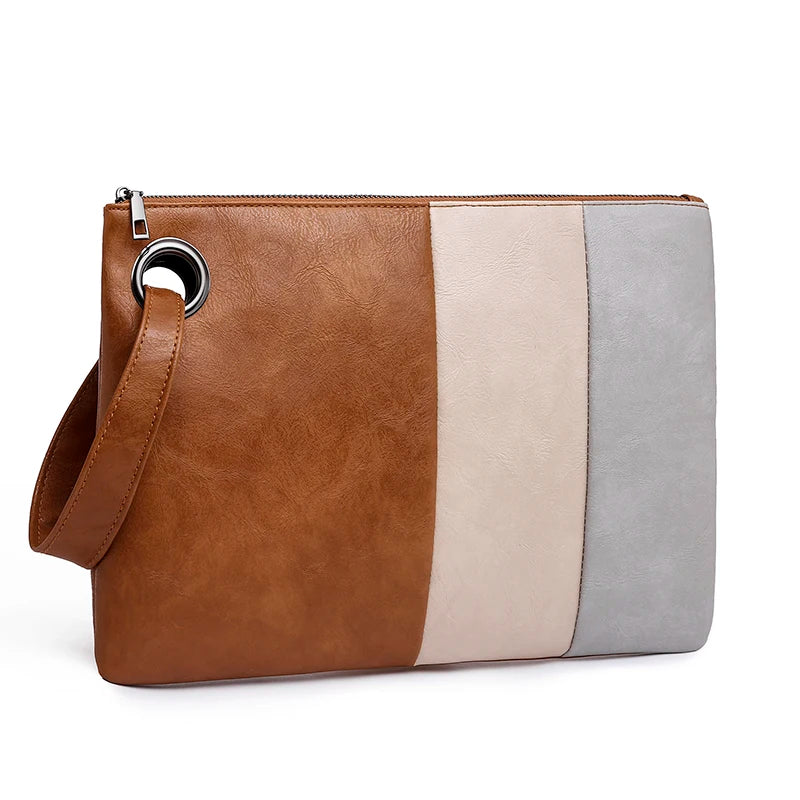 Pochette femme tendance en cuir A / 33x1x24cm-B / 33x1x24cm-C / 33x1x24cm-ShopGET® 