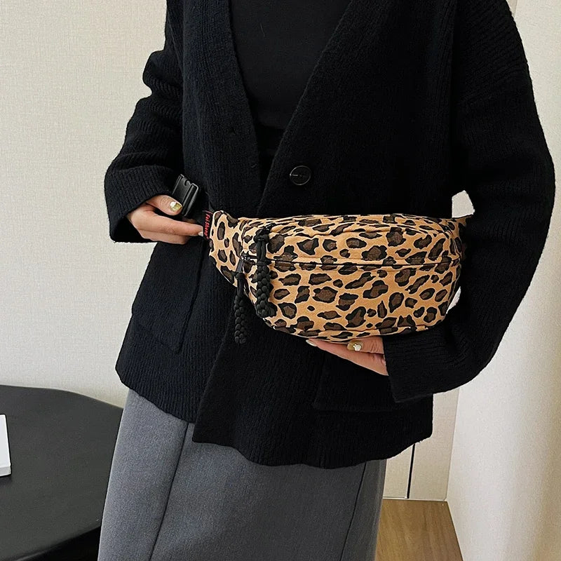 Sac banane léopard de luxe unique