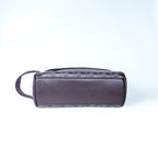 Sacoche pochette homme  en cuir Marron-Noir-ShopGET® 