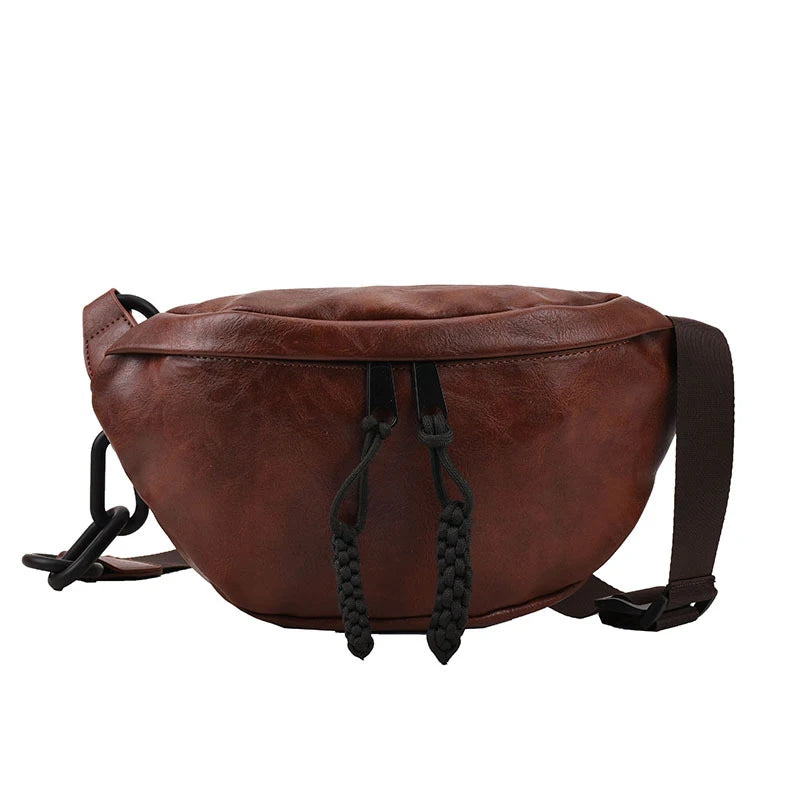 Sac banane en cuir pour épaule et ceinture