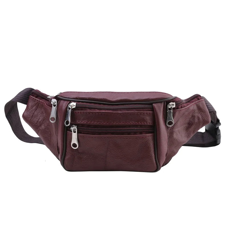 Sac banane en cuir homme