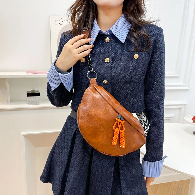 Sac banane en cuir souple original