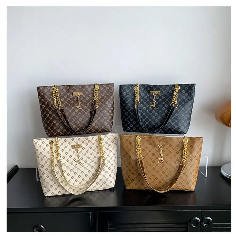 Sac cabas femme summer time Blanc-Noir-Jaune-Marron-ShopGET® 