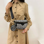 Sac banane léopard demi-lune de haute qualité