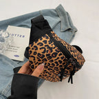 Sac banane léopard à bandoulière solide