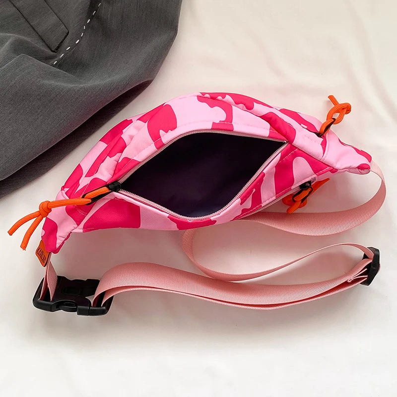 Sac banane léopard blanc et noir