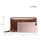 Pochette homme weixier en cuir Noir-Marron-ShopGET® 