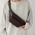 Sac banane homme cuir noir - ShopGET®