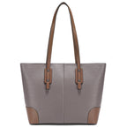 Sac cabas noir pour le travail - Elena Marron-Kaki-Gris-Bleu-Noir-ShopGET® 
