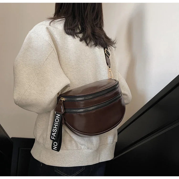 Sac banane femme chic à fermeture éclair