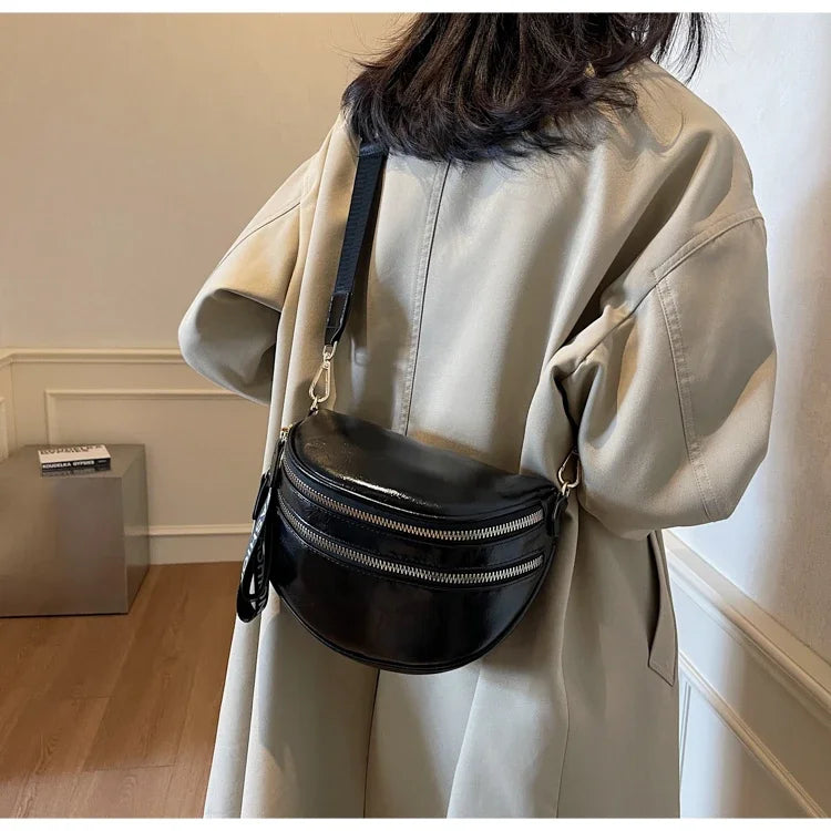 Sac banane femme chic à fermeture éclair