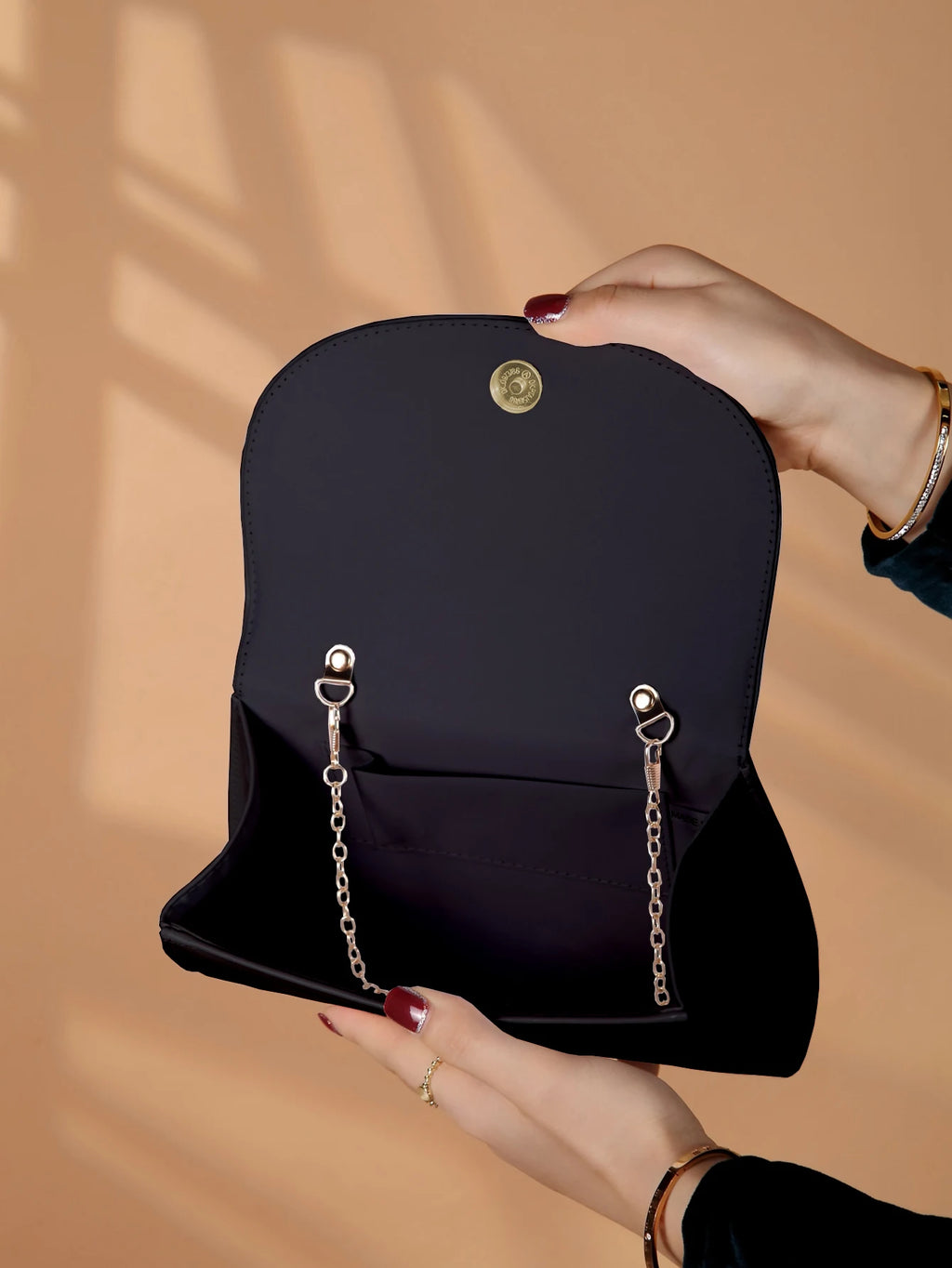 Sac pochette femme  noir Noir-Blanc-ShopGET® 