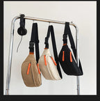 Sac banane blanc en tissu pour homme