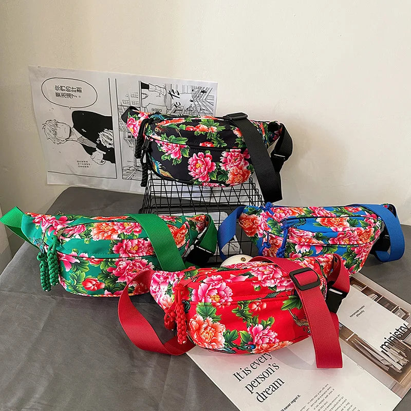 Sac banane fleurs pour homme / f