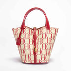 Sac cabas femme travail Rouge / 21.5cm x 21cm x 17cm-Bleu / 21.5cm x 21cm x 17cm-Marron / 21.5cm x 21cm x 17cm-ShopGET 