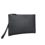Pochette homme simple en cuir de vache Noir-ShopGET® 