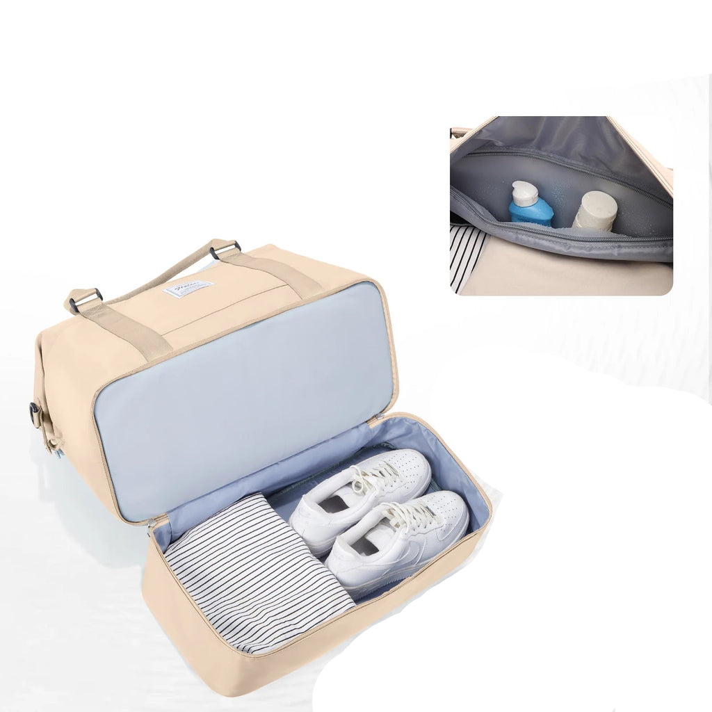 Sac weekend classique pour homme Bleu A-Bleu B-Noir-Beige-Pourpre-Vert-Gris-ShopGET® 