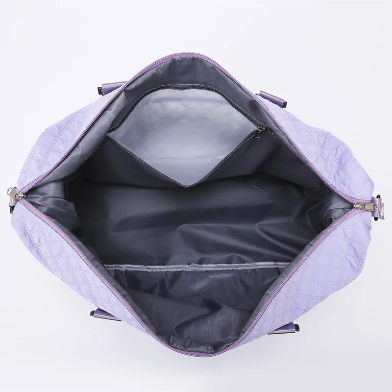 Sac weekend femme tissu Rose-Bleu-Blanc-Pourpre-Gris-Noir-ShopGET® 