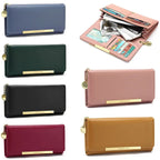 Pochette femme classe Rose-Rouge-Marron-Noir-Vert-Bleu-ShopGET® 