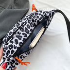 Sac banane léopard blanc et noir