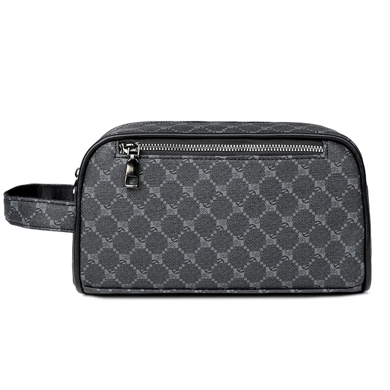 Trousse de toilette homme chic à décor plaid - ShopGET®