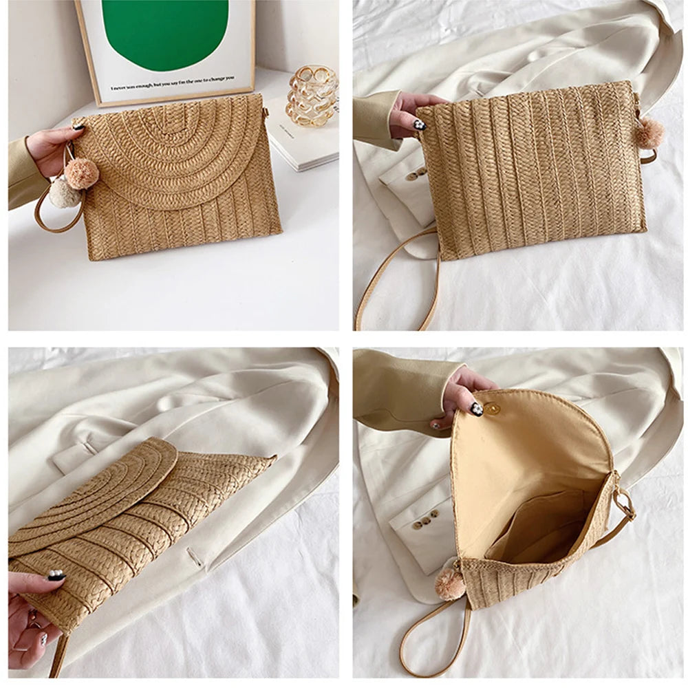 Pochette sac bandoulière Beige / 28 x 21 cm-Marron A / 28 x 21 cm-Marron B / 28 x 21 cm-ShopGET® 