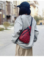 Sac banane léopard poitrine femme