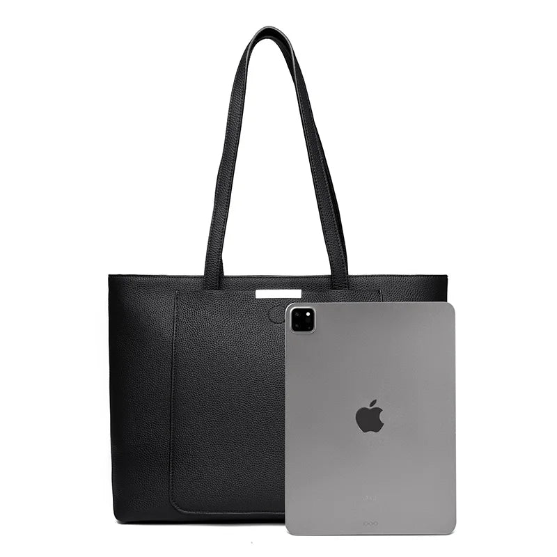 Sac cabas noir Guislaine Gris / 34cm 14cm 27cm-Noir / 34cm 14cm 27cm-Bleu / 34cm 14cm 27cm-ShopGET® 