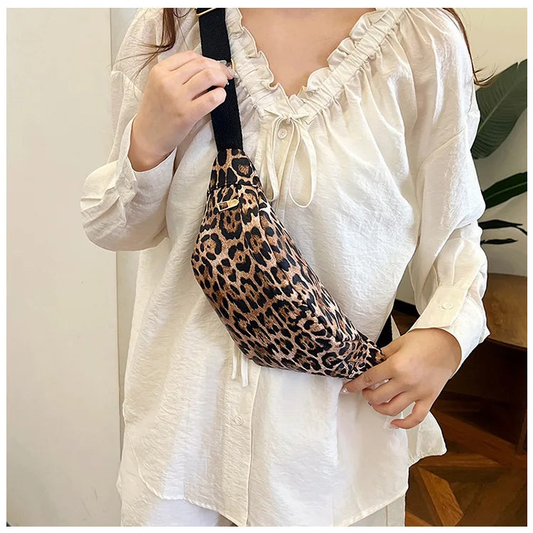 Sac banane femme léopard original