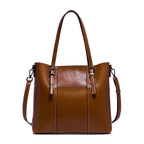Sac cabas noir large capacité pour femme Bleu-Orange-Vert-Rouge-Beige-Noir-Marron-ShopGET® 