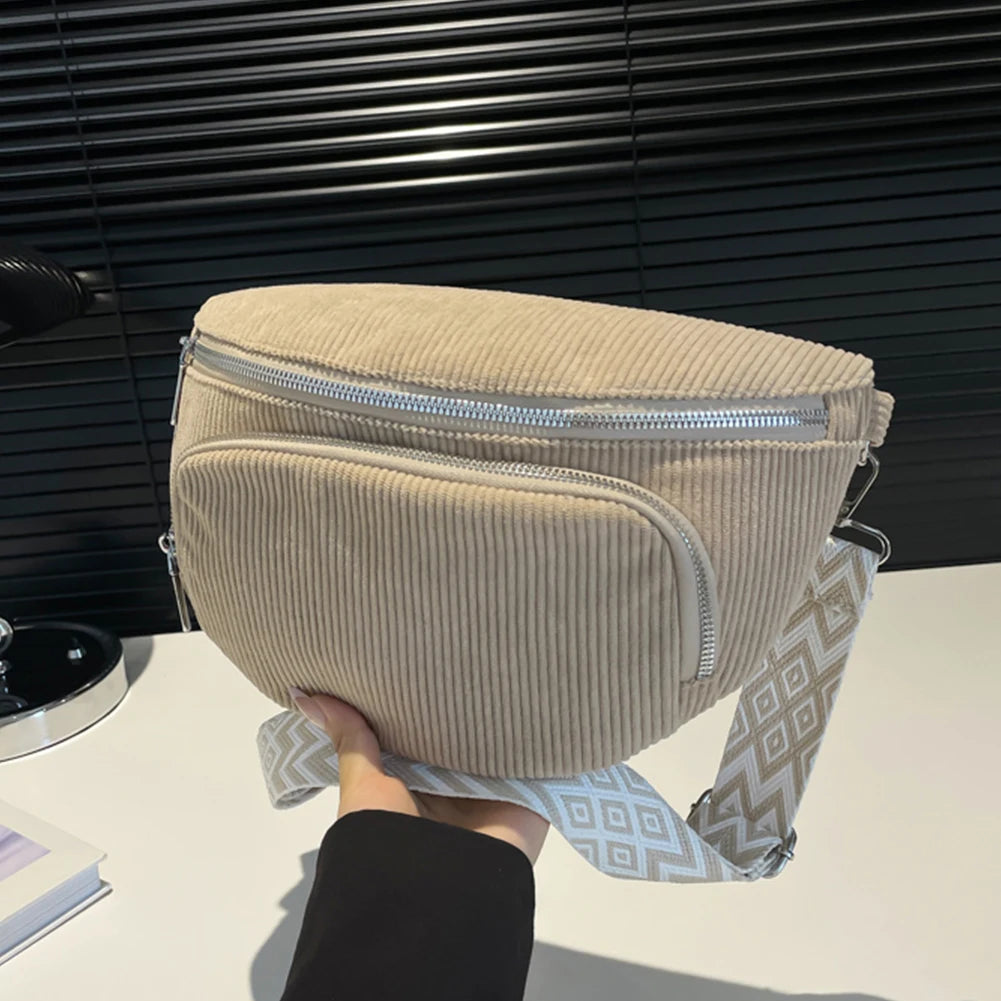 Sac banane femme grande taille en velours - ShopGET®