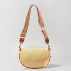sac banane femme tendance de paille perlé