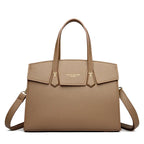 Sac cabas en cuir marron Burgundy-Noir-Apricot-Gris-Marron-ShopGET® 