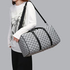 Sac weekend homme tendance Marron-Noir-ShopGET® 