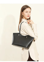 Sac cabas en cuir  souple femme Burgundy-Noir-Café-Marron-ShopGET® 