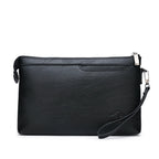 Pochette homme de luxe à fermeture éclaire Sombre / 19cm x 29cm x 3cm-Sombre / 17cm x 27cm x 3cm-ShopGET® 
